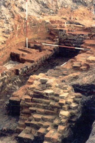 The base of the kiln seen from the forebuilding.