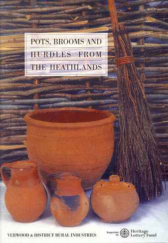 The cover illustration: A Verwood Pottery bread bin, two jugs and a costrel stand in front of a hurdle against which leans a besom broom.